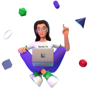 3d animation leza working pose