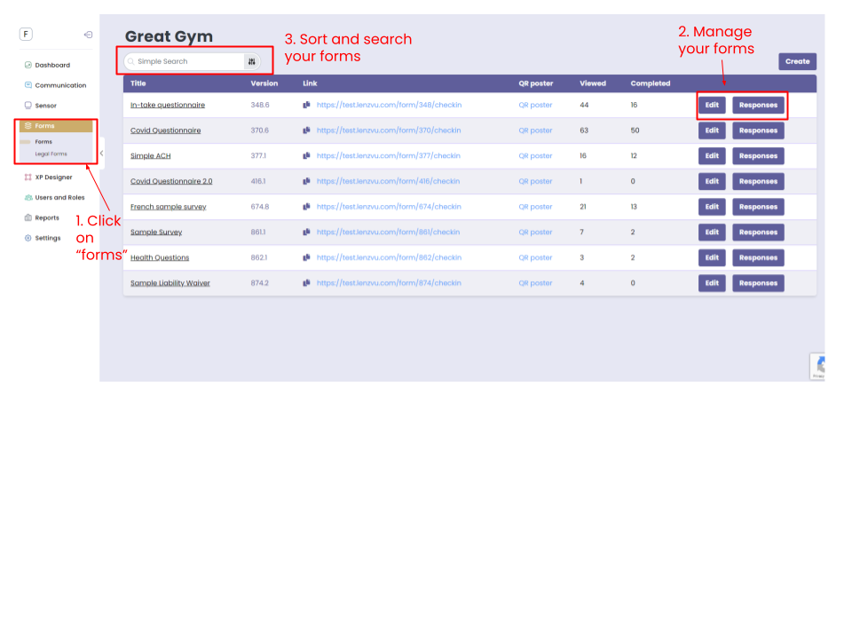 managing waivers on lenzvu