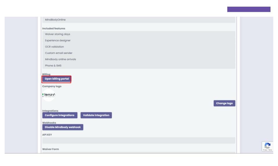 lenzvu billing portal