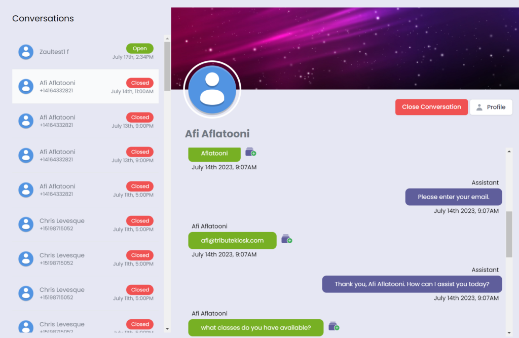 SmartAI chatbot reports