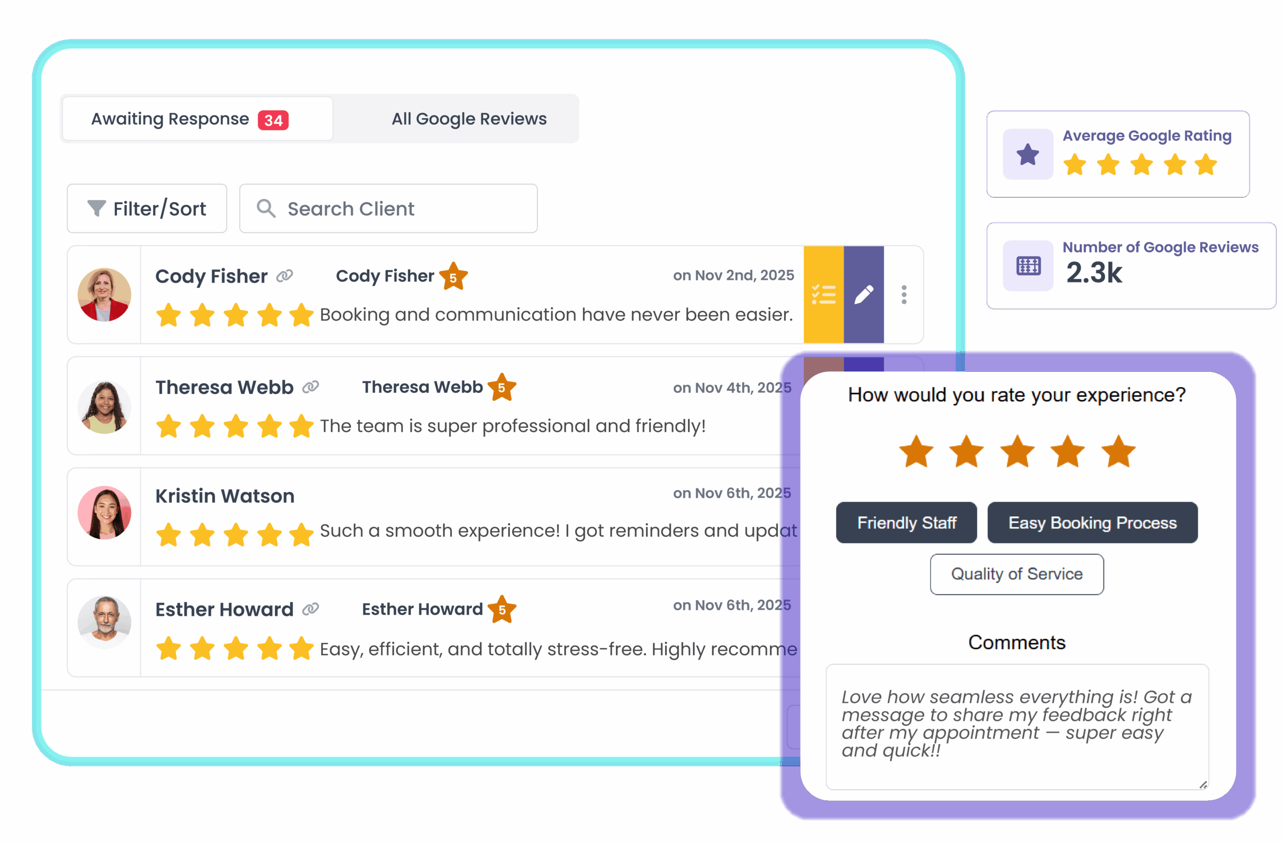 5 star google reviews