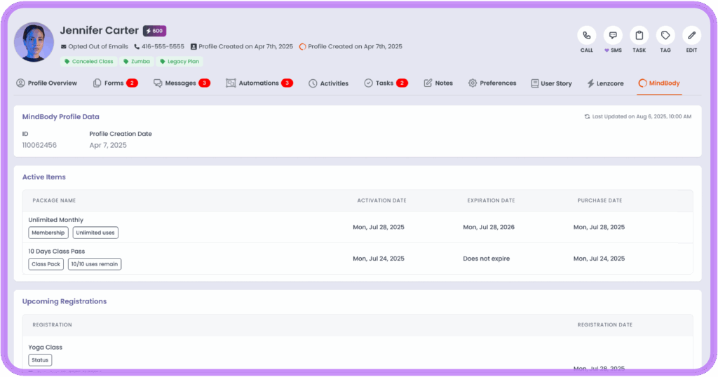 LenzVU Customer profile