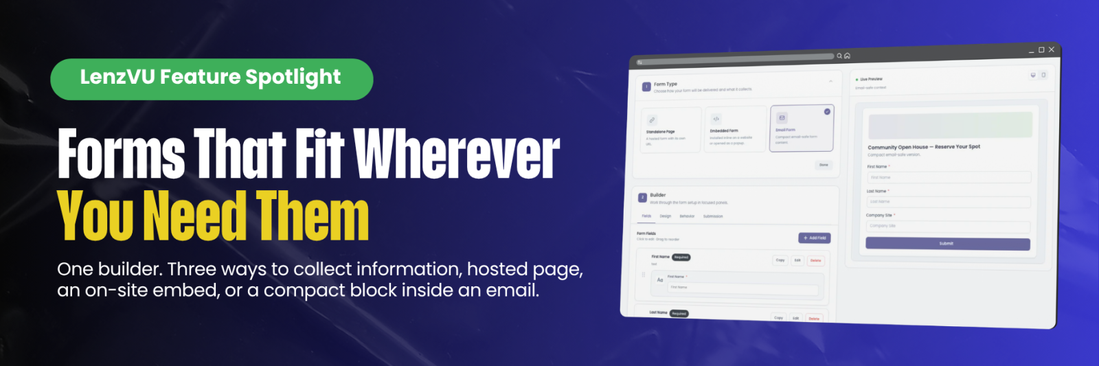 Forms That Fit Wherever You Need Them